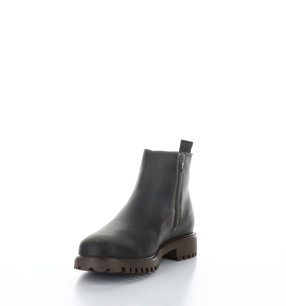 Dax Dk Brown Zip Up Ankle Boots|Dax Bottines Avec Fermeture Zipp�Ͽ½E In Marron