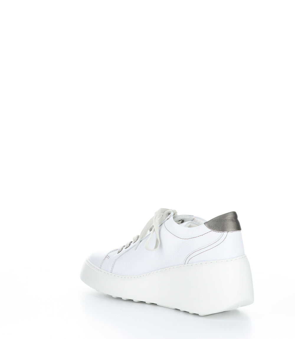 DILE450FLY Brito White Lace-up Trainers|DILE450FLY Baskets à Lacets in Blanc