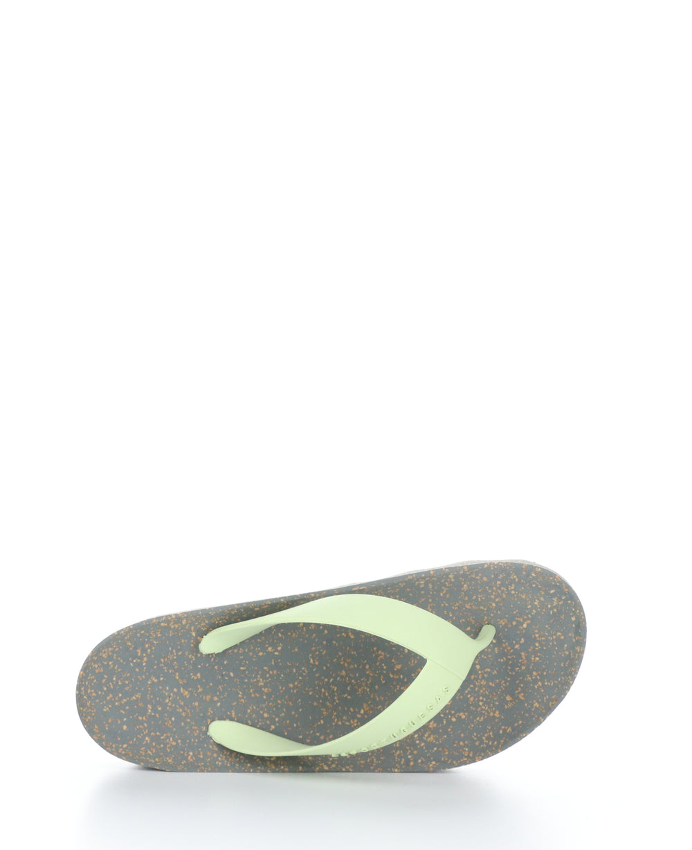 FEEL_L Grey Mint Casual Flip-Flops|FEEL_L Tong en Style Casual in Vert