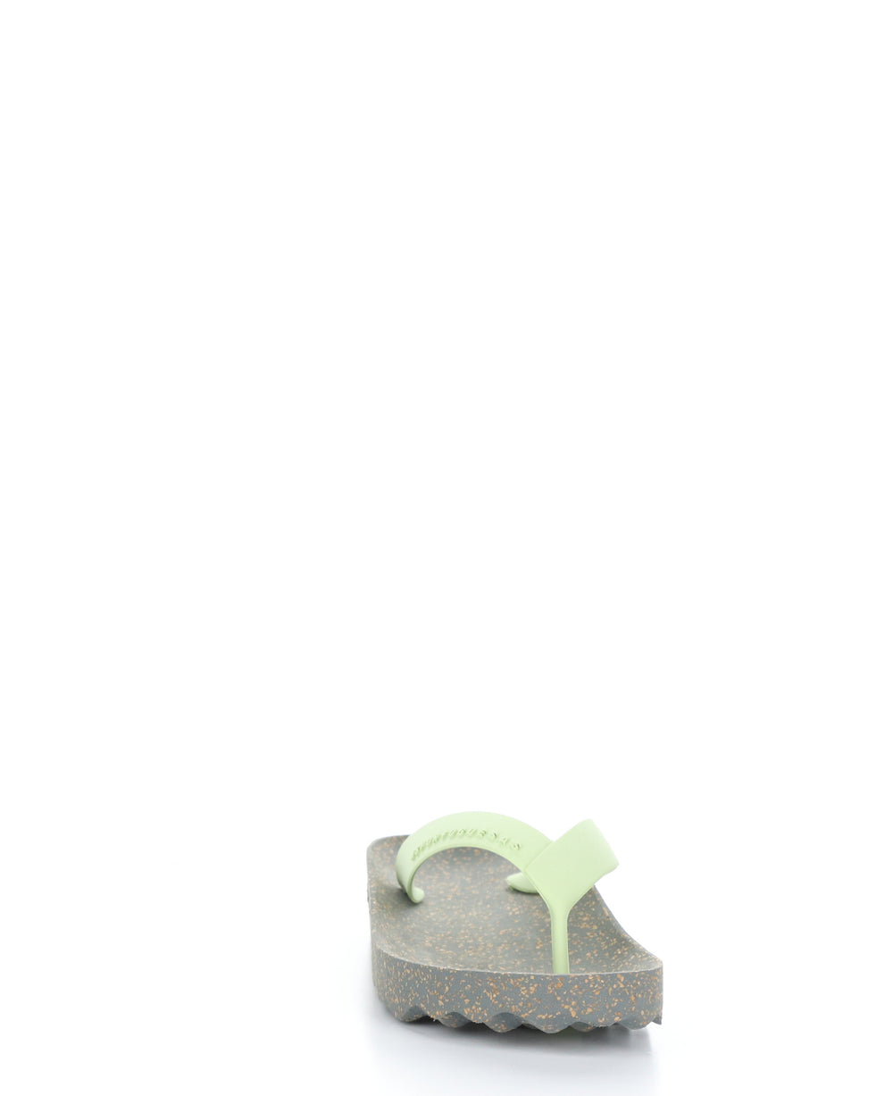 FEEL_L Grey Mint Casual Flip-Flops|FEEL_L Tong en Style Casual in Vert