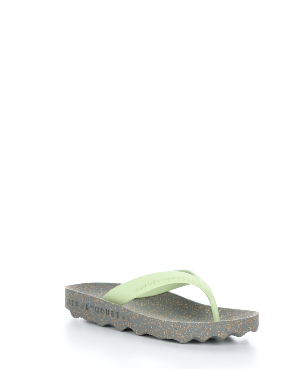 FEEL_L Grey Mint Casual Flip-Flops|FEEL_L Tong en Style Casual in Vert