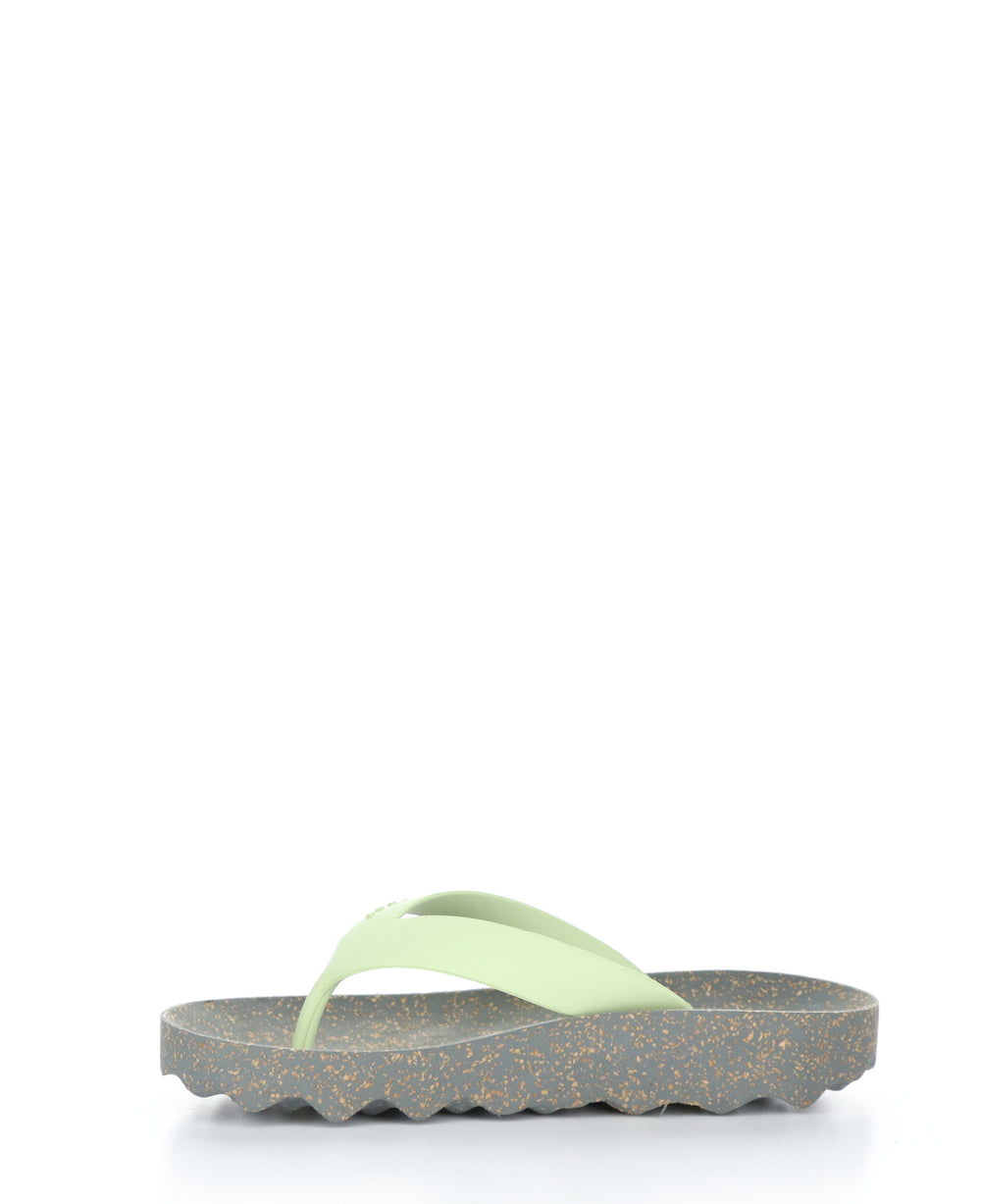 FEEL_L Grey Mint Casual Flip-Flops|FEEL_L Tong en Style Casual in Vert