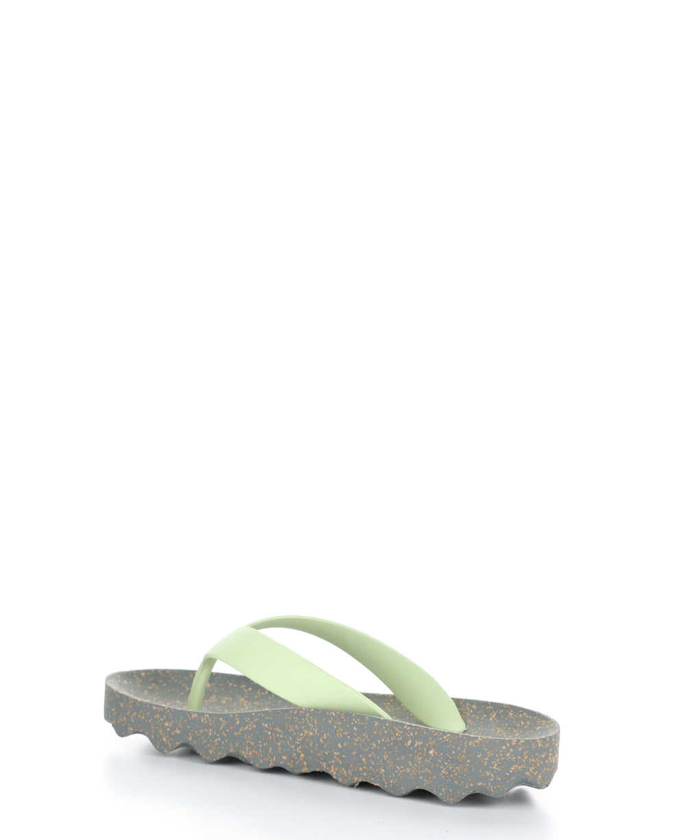 FEEL_L Grey Mint Casual Flip-Flops|FEEL_L Tong en Style Casual in Vert