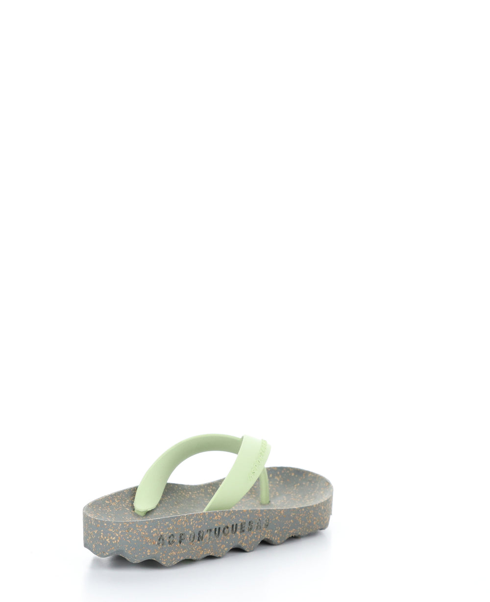 FEEL_L Grey Mint Casual Flip-Flops|FEEL_L Tong en Style Casual in Vert