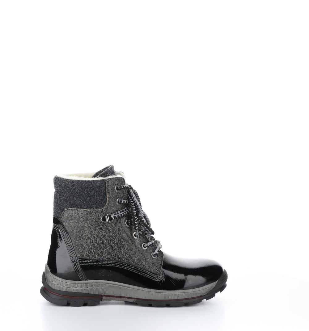 Gift Black Zip Up Ankle Boots|Gift Bottines Avec Fermeture Zipp�Ͽ½E In Noir