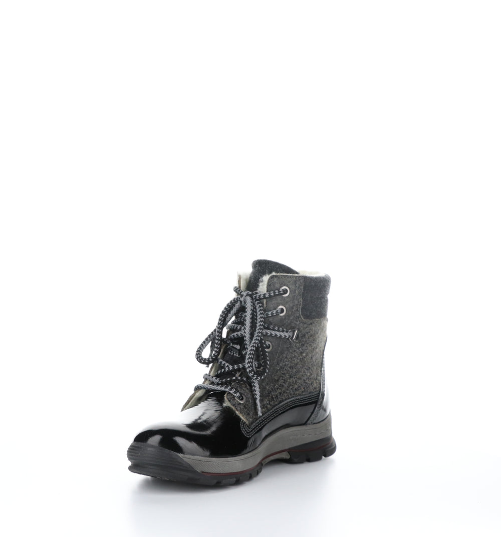 Gift Black Zip Up Ankle Boots|Gift Bottines Avec Fermeture Zipp�Ͽ½E In Noir