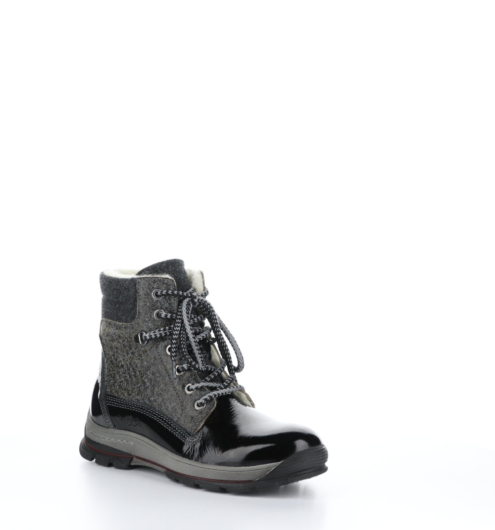 Gift Black Zip Up Ankle Boots|Gift Bottines Avec Fermeture Zipp�Ͽ½E In Noir