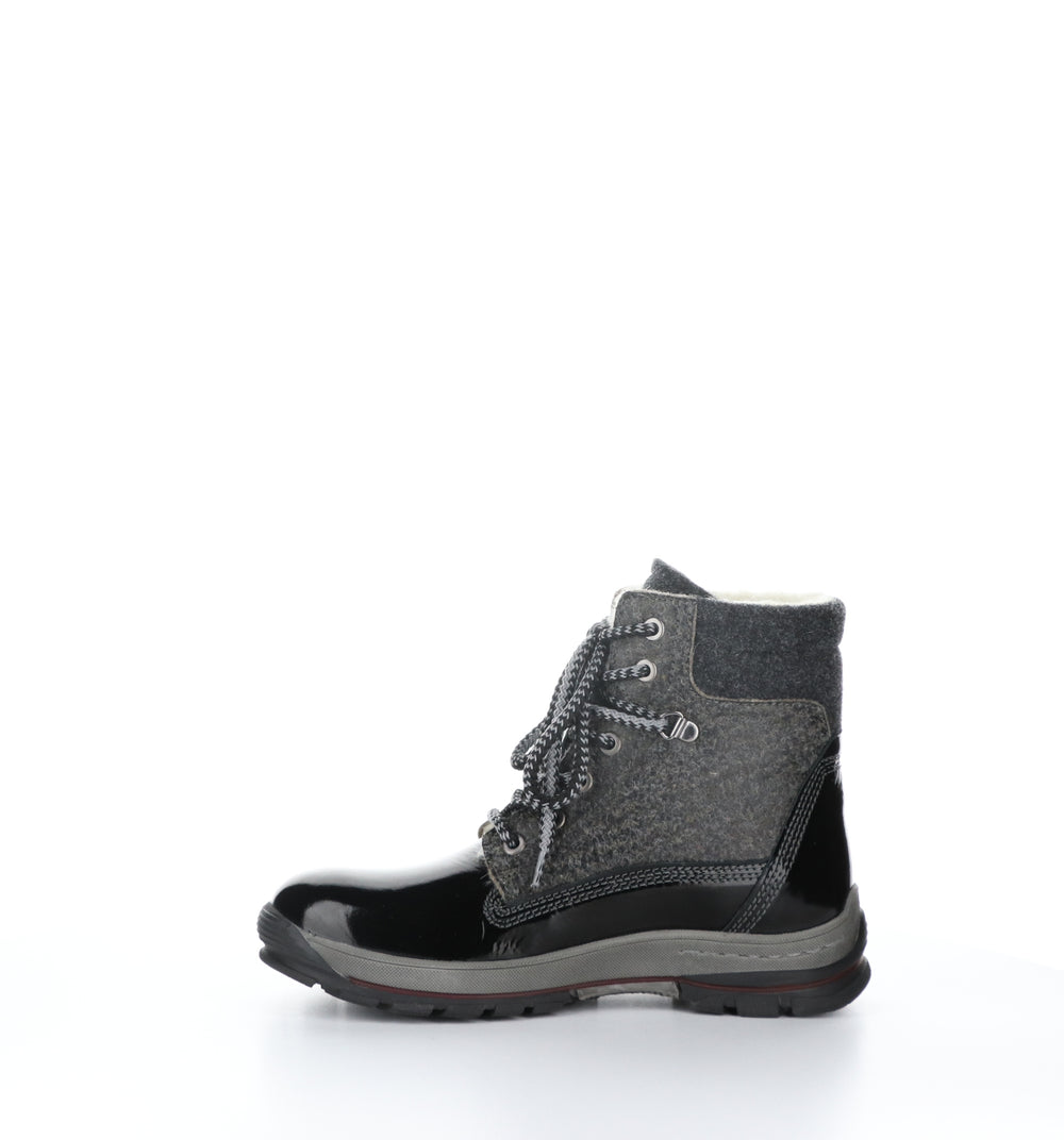 Gift Black Zip Up Ankle Boots|Gift Bottines Avec Fermeture Zipp�Ͽ½E In Noir
