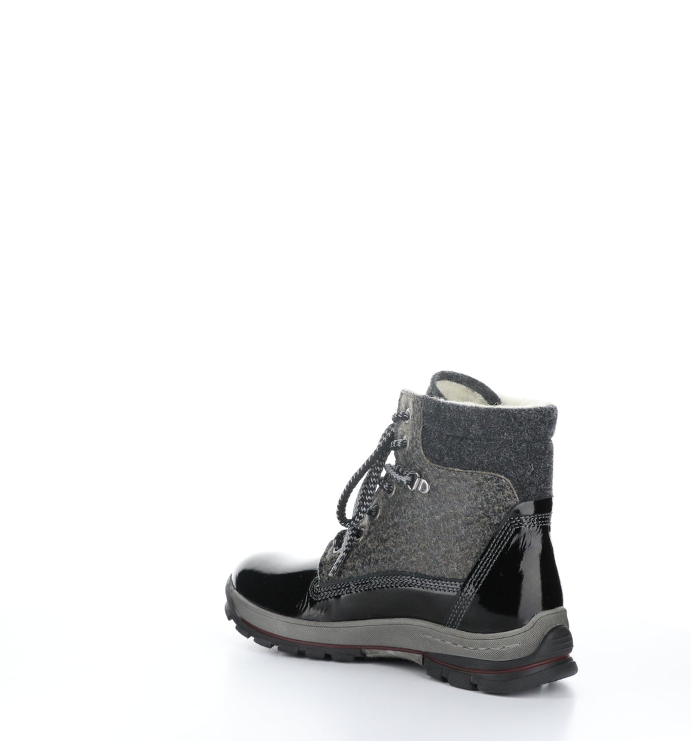 Gift Black Zip Up Ankle Boots|Gift Bottines Avec Fermeture Zipp�Ͽ½E In Noir