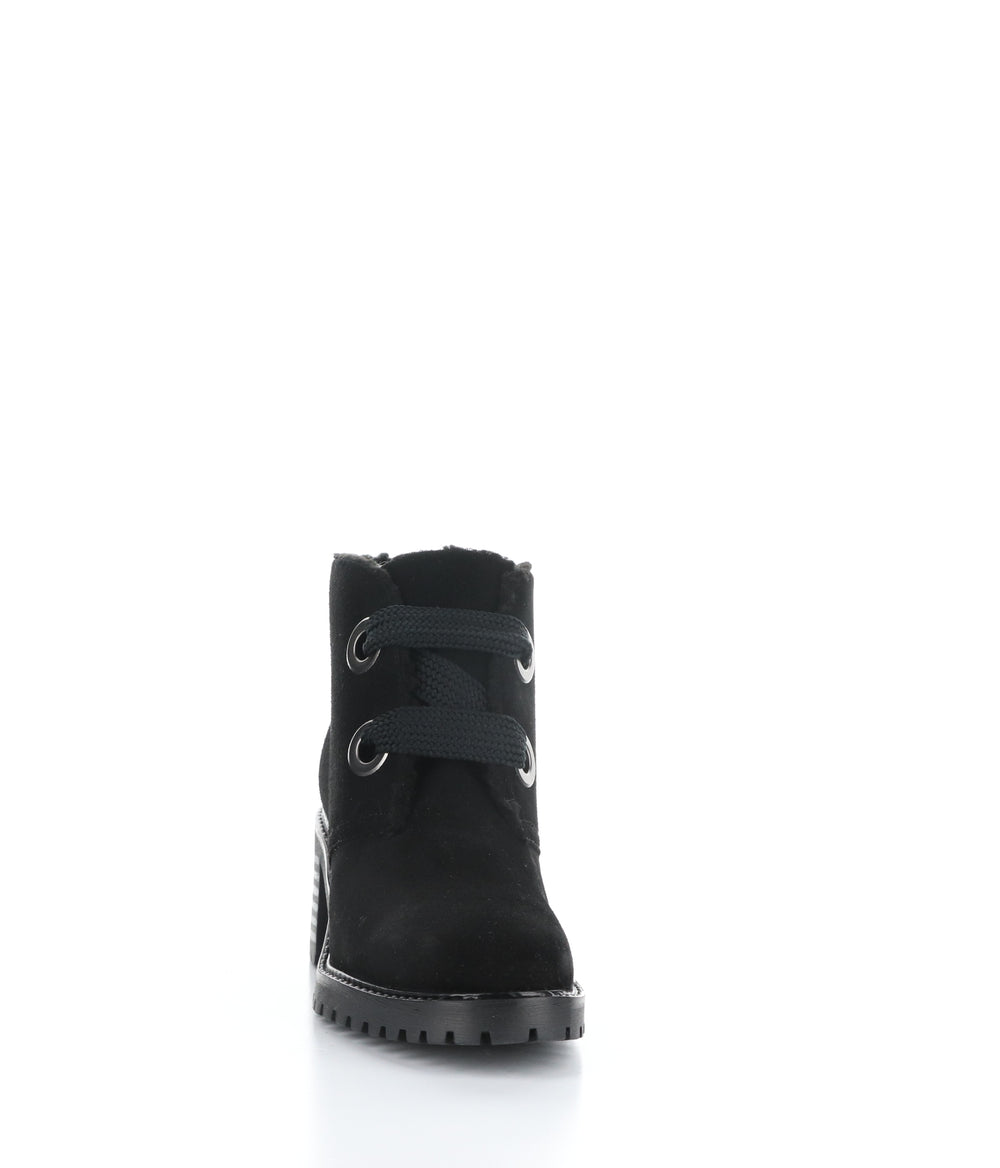 Index Black Round Toe Boots