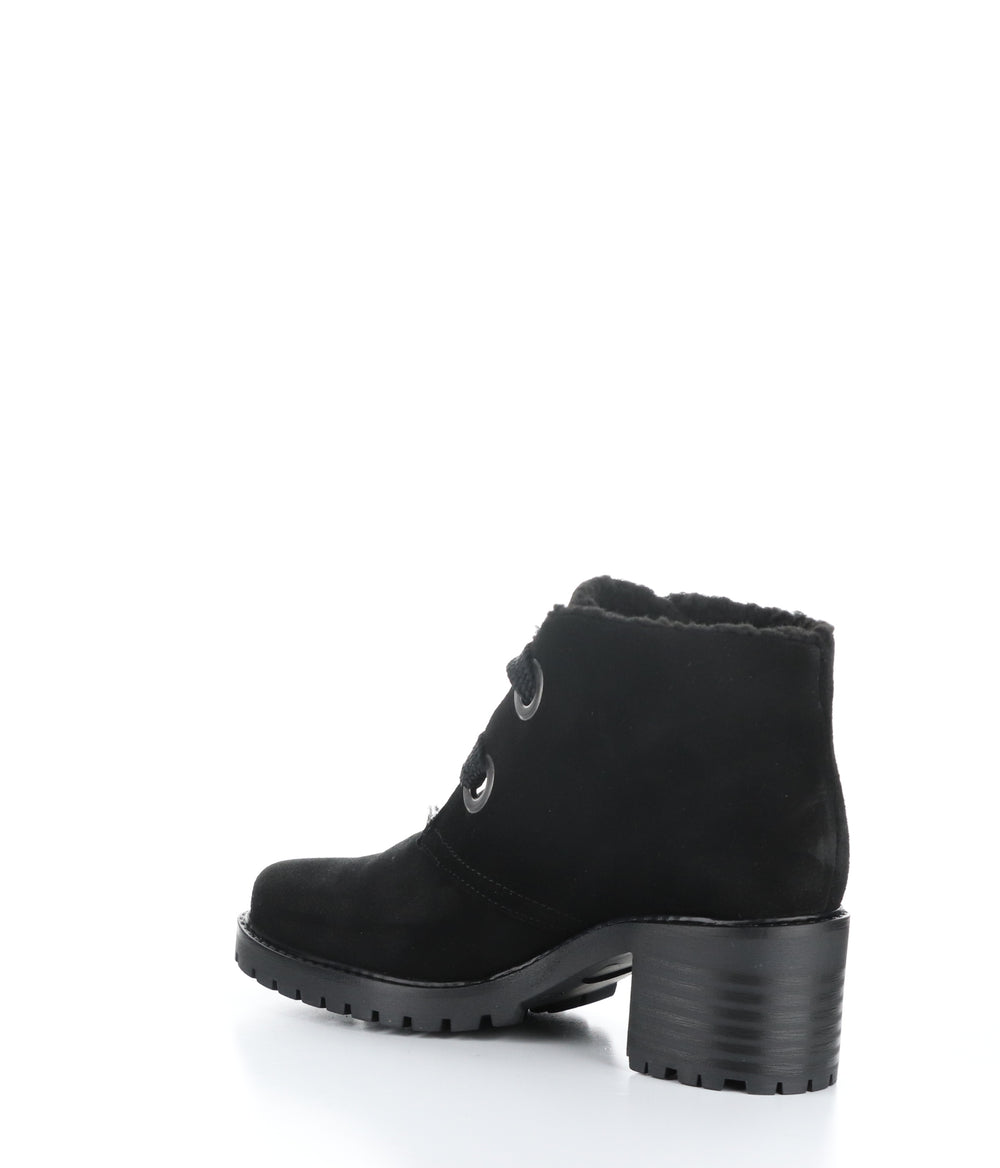 Index Black Round Toe Boots