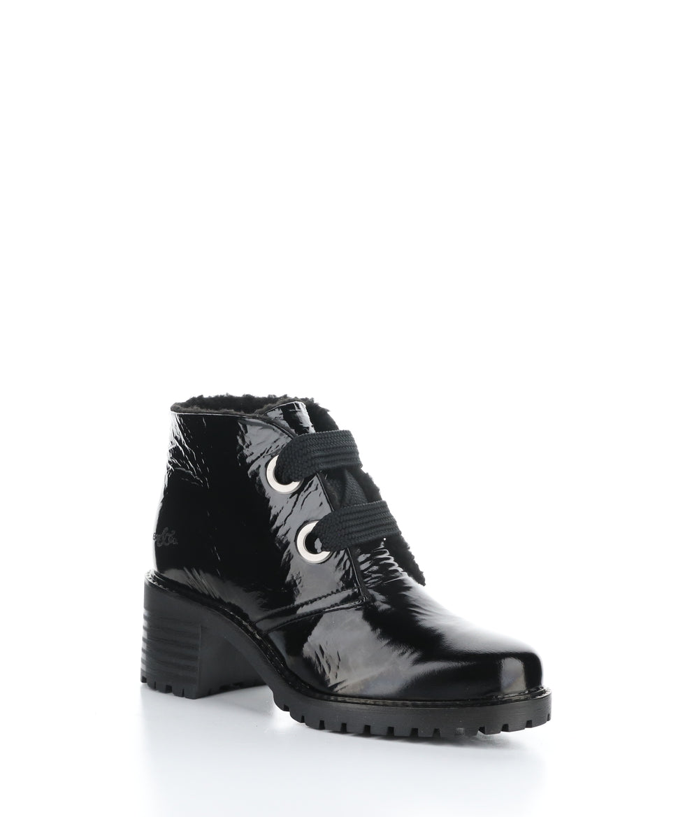 Index Black Round Toe Boots