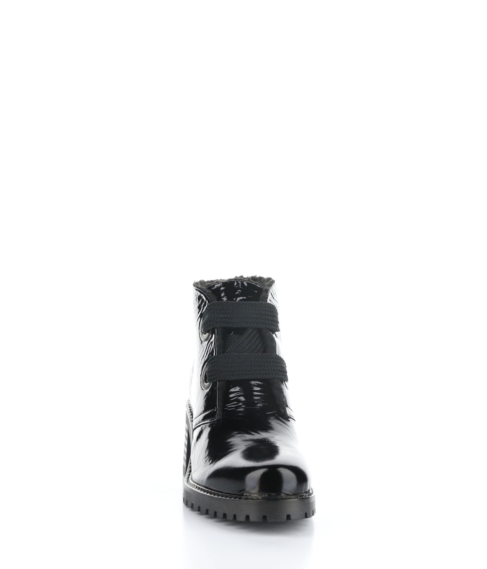 Index Black Round Toe Boots