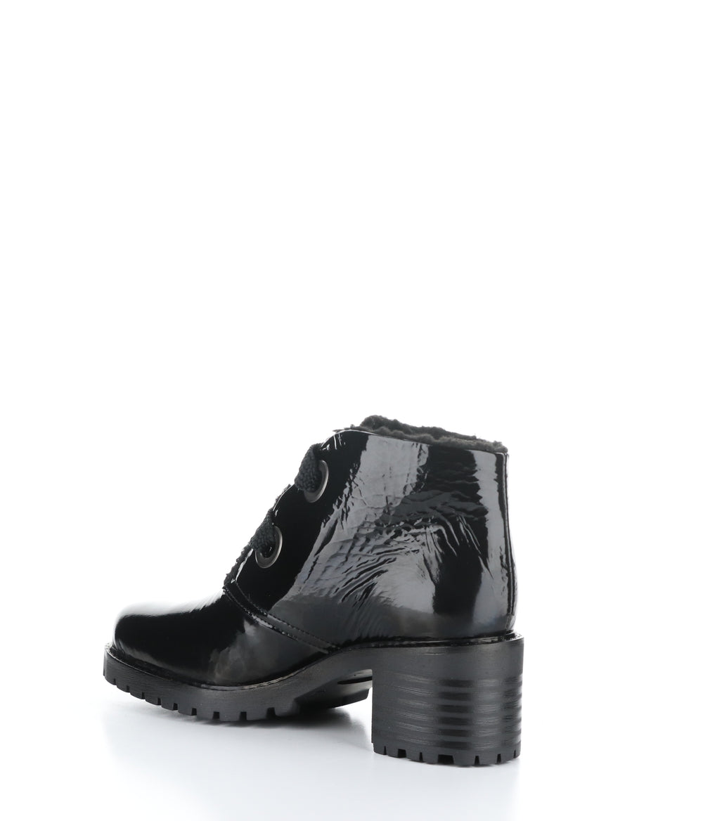 Index Black Round Toe Boots