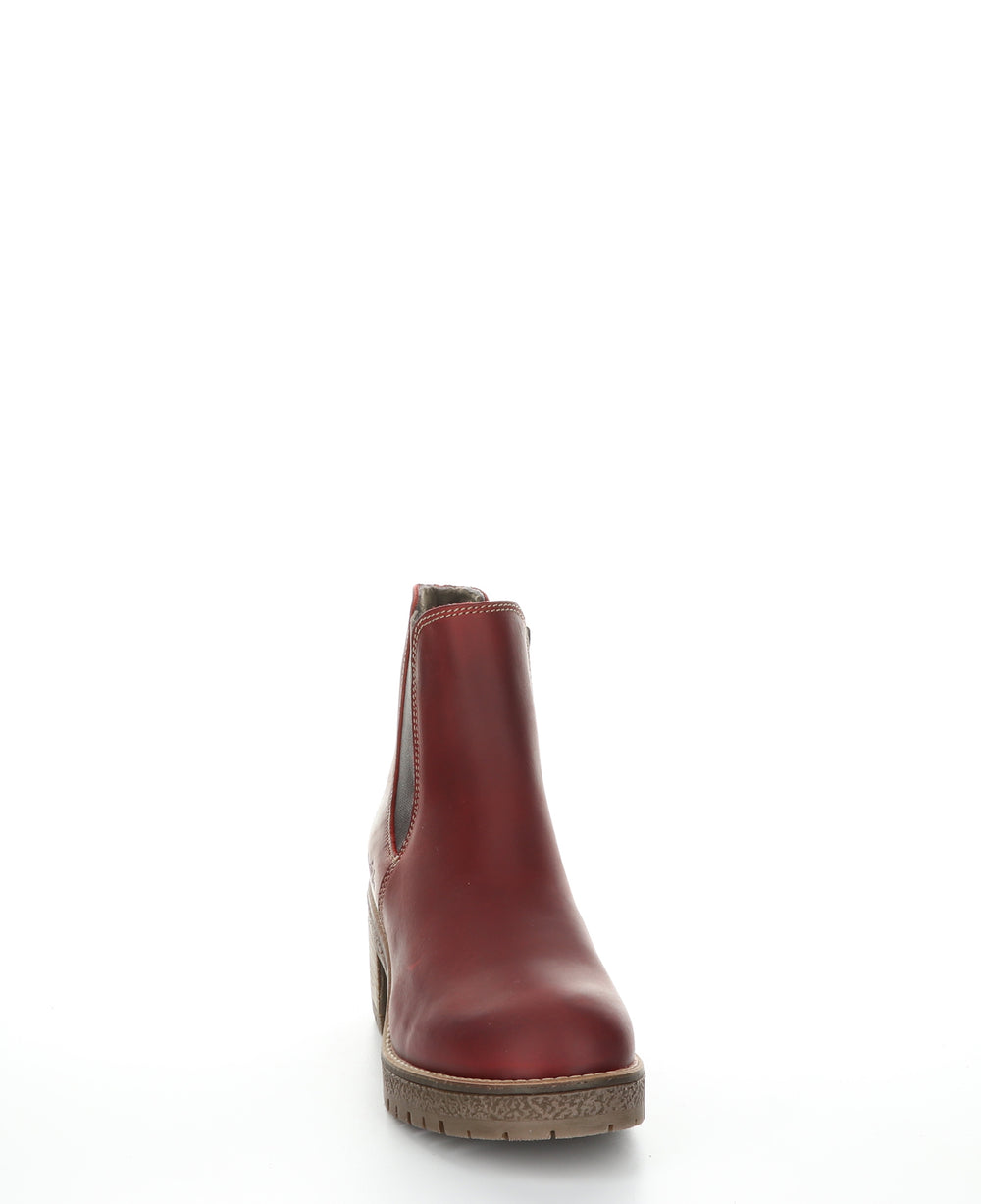 Mass Red Zip Up Ankle Boots|Mass Bottines Avec Fermeture Zipp�Ͽ½E In Rouge