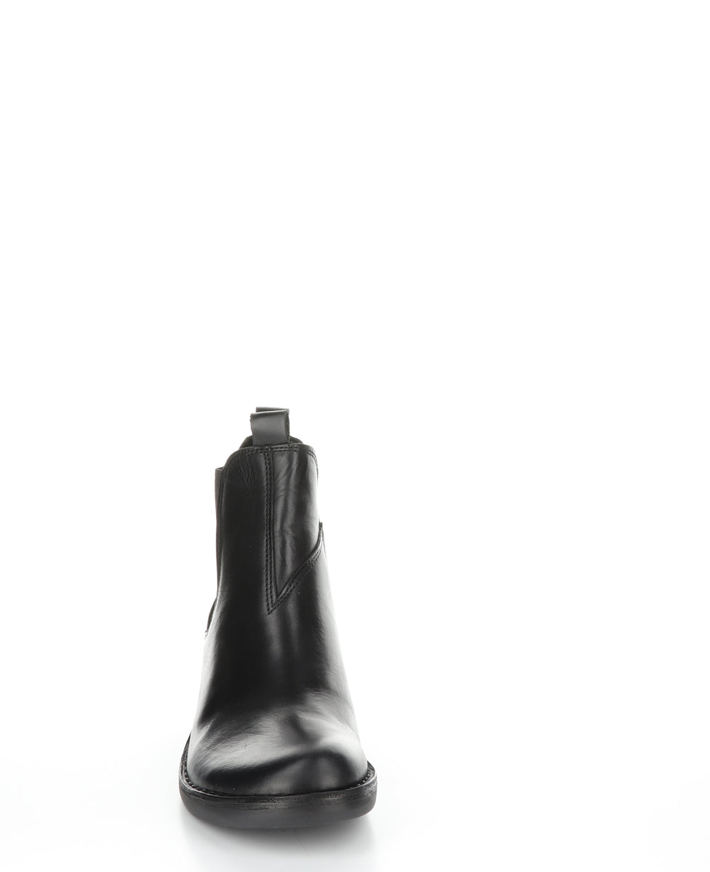 Meme030Fly Black Round Toe Ankle Boots|Meme030Fly Bottines Ͽ½Ͽ½ Bout Rond In Noir