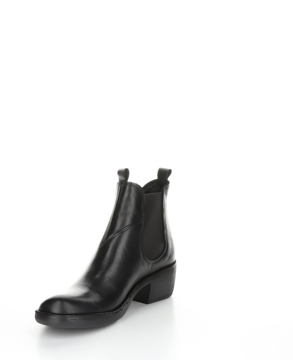 Meme030Fly Black Round Toe Ankle Boots|Meme030Fly Bottines Ͽ½Ͽ½ Bout Rond In Noir