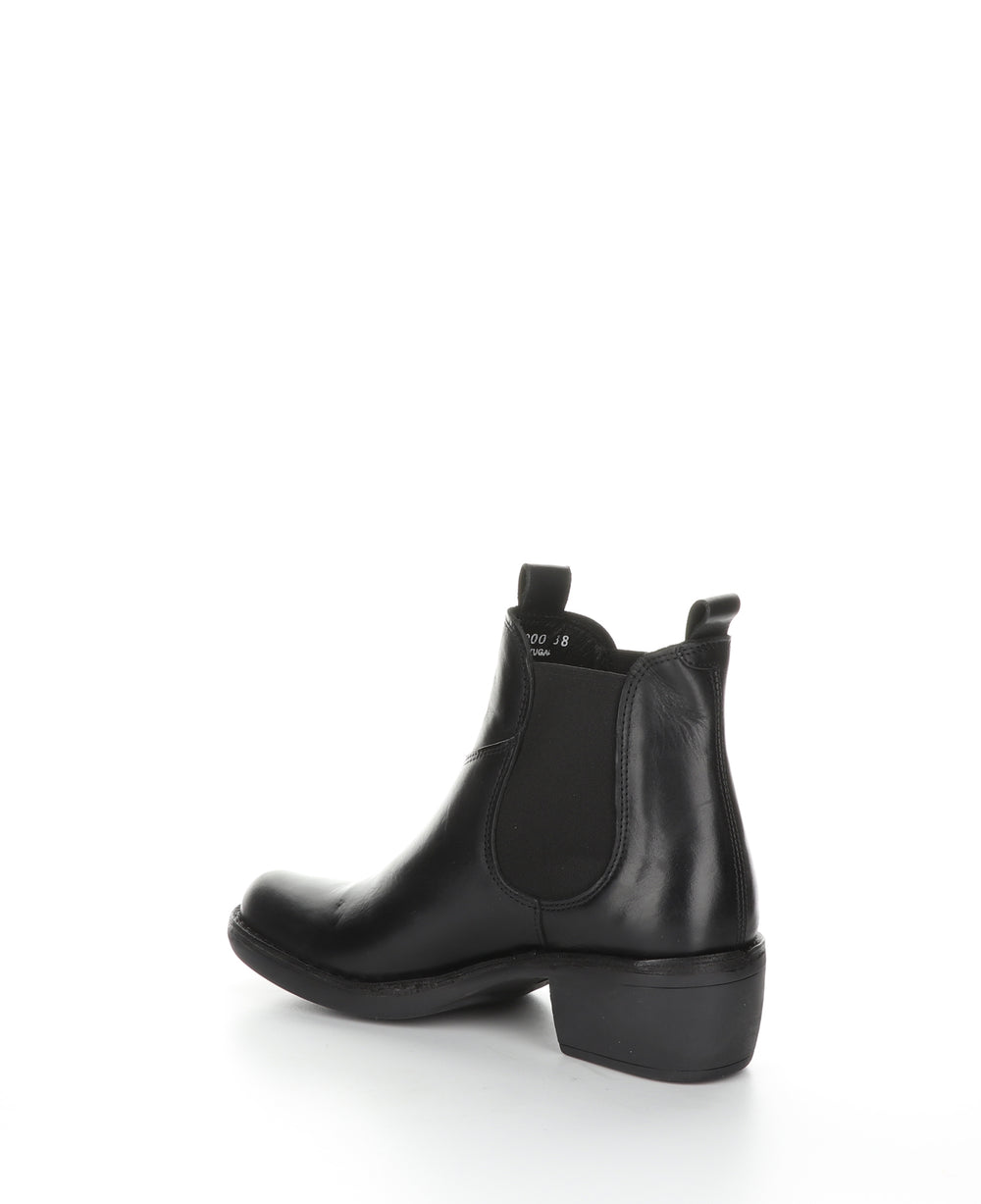 Meme030Fly Black Round Toe Ankle Boots|Meme030Fly Bottines Ͽ½Ͽ½ Bout Rond In Noir