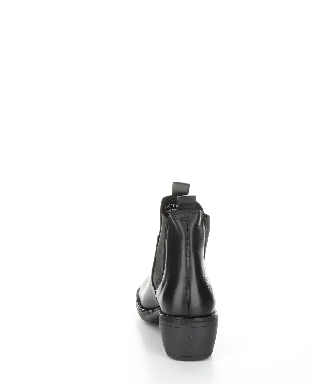 Meme030Fly Black Round Toe Ankle Boots|Meme030Fly Bottines Ͽ½Ͽ½ Bout Rond In Noir