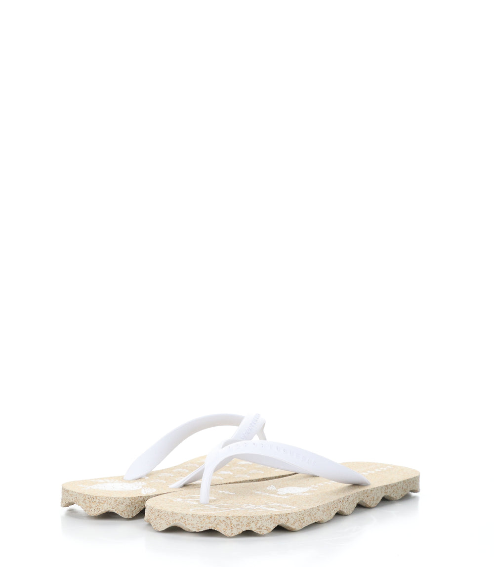 TURTLE112ASP NATURAL/WHITE Round Toe Shoes|TURTLE112ASP Chaussures �� Bout Rond in Blanc