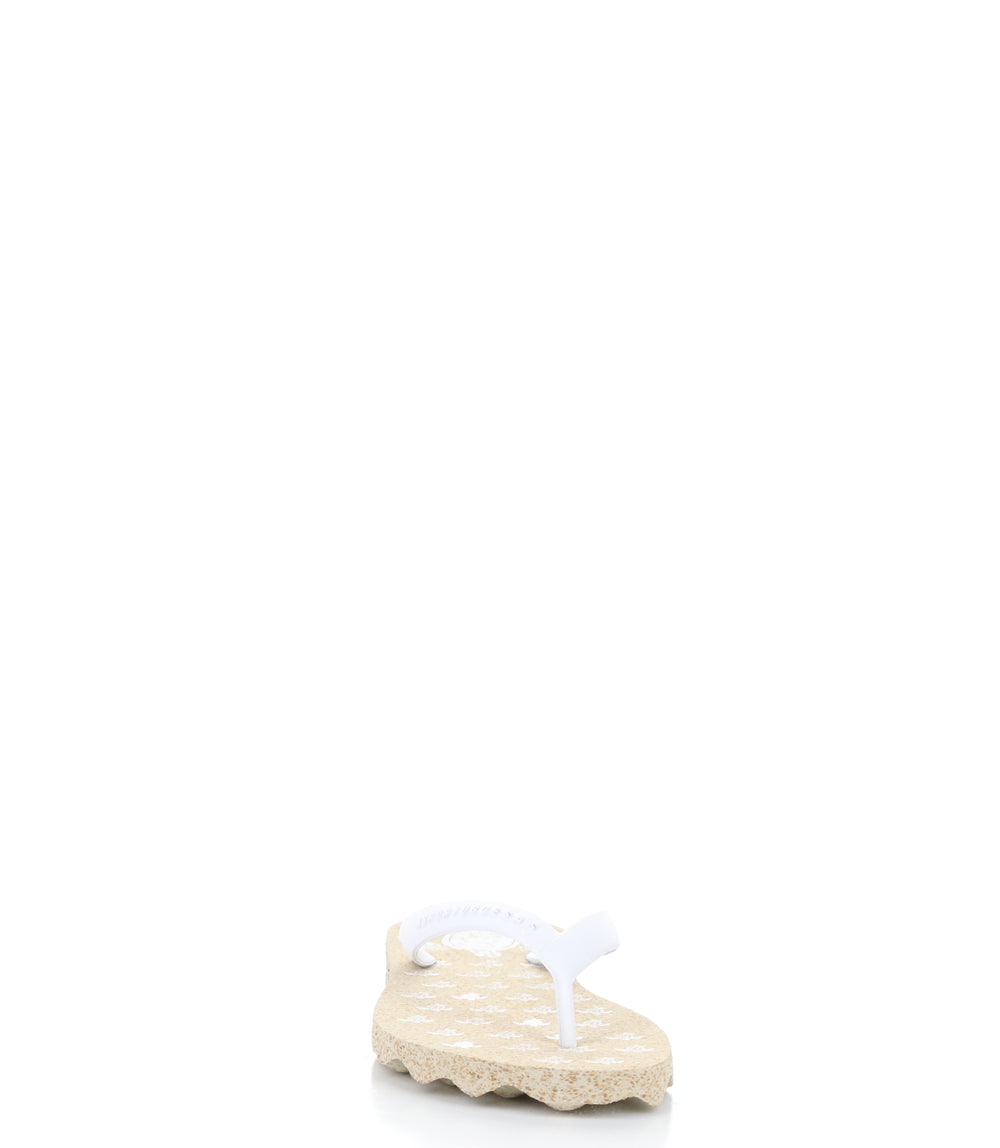 TURTLE112ASP NATURAL/WHITE Round Toe Shoes|TURTLE112ASP Chaussures �� Bout Rond in Blanc