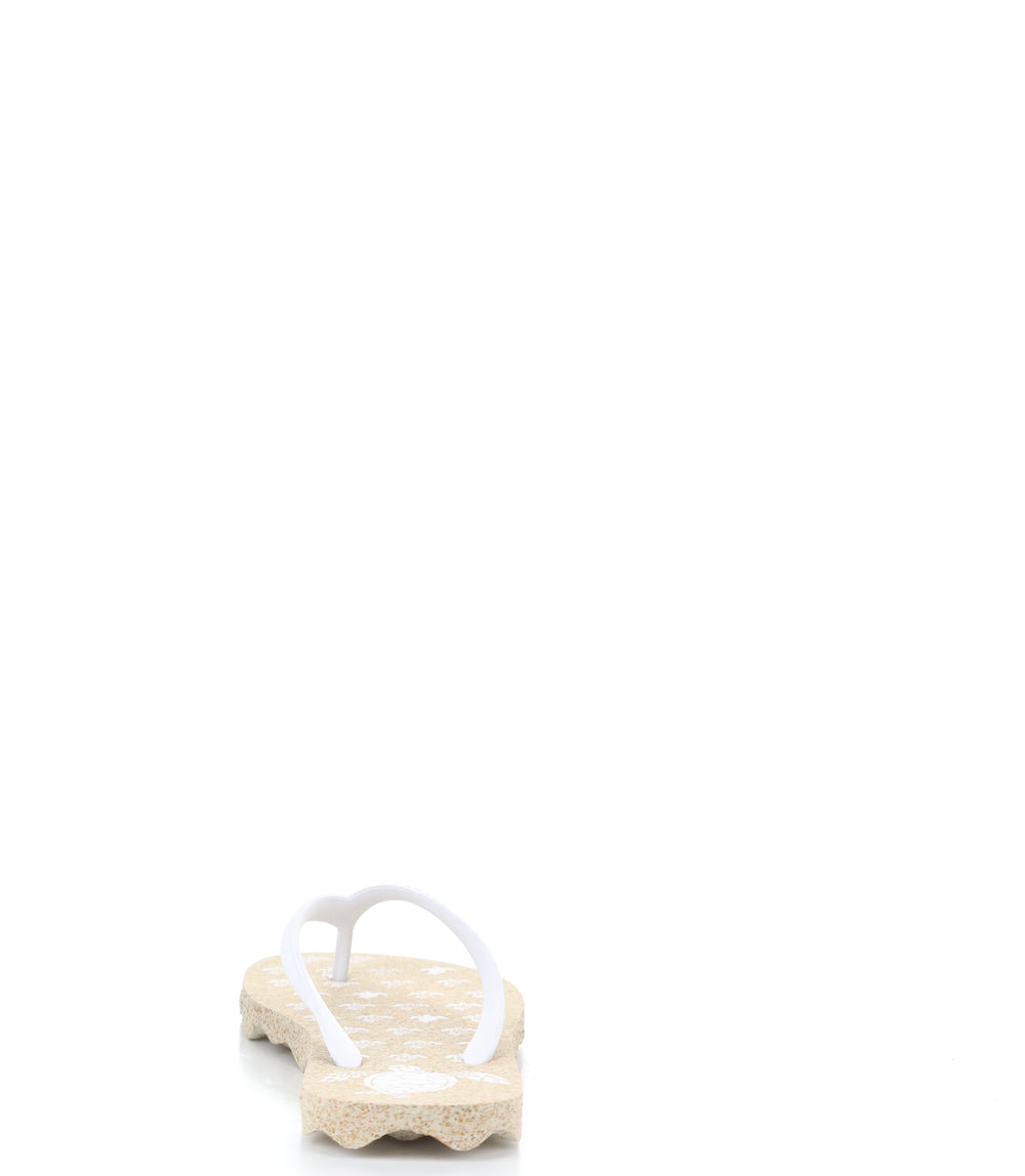 TURTLE112ASP NATURAL/WHITE Round Toe Shoes|TURTLE112ASP Chaussures �� Bout Rond in Blanc