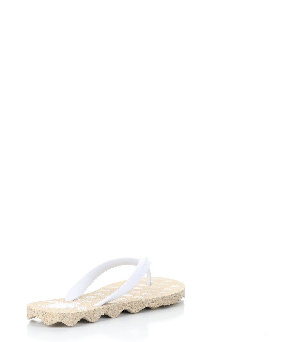 TURTLE112ASP NATURAL/WHITE Round Toe Shoes|TURTLE112ASP Chaussures �� Bout Rond in Blanc