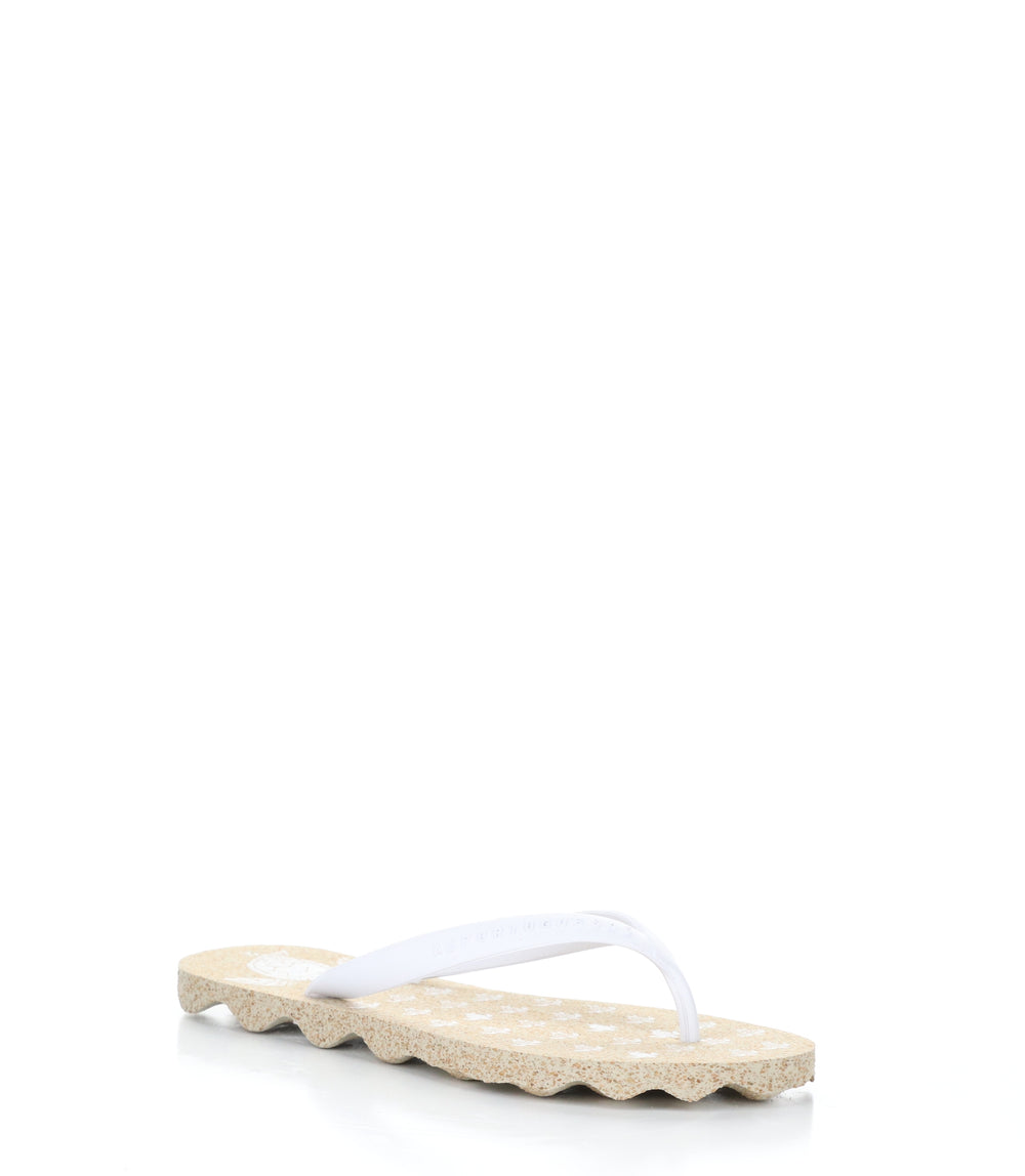 TURTLE112ASP NATURAL/WHITE Round Toe Shoes|TURTLE112ASP Chaussures �� Bout Rond in Blanc