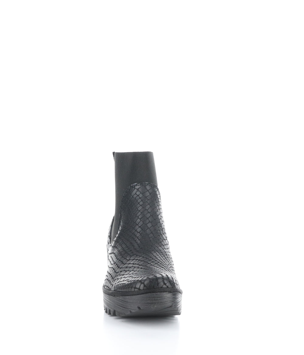 Yade398Fly 005 Black Elasticated Boots