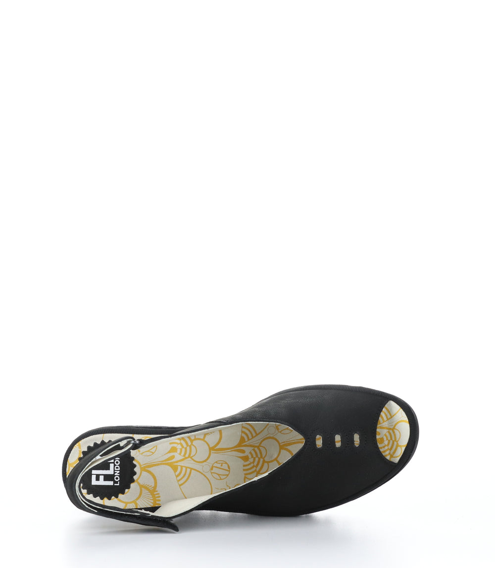 YEAY387FLY BLACK Round Toe Shoes|YEAY387FLY Chaussures �� Bout Rond in Noir