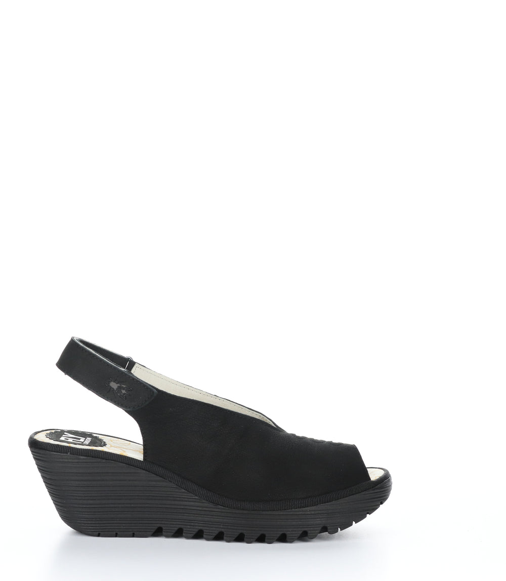 YEAY387FLY BLACK Round Toe Shoes|YEAY387FLY Chaussures �� Bout Rond in Noir