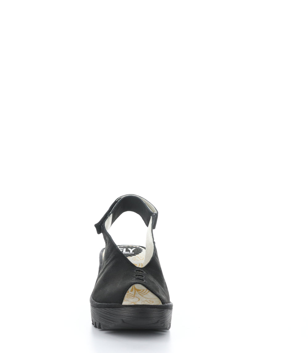 YEAY387FLY BLACK Round Toe Shoes|YEAY387FLY Chaussures �� Bout Rond in Noir