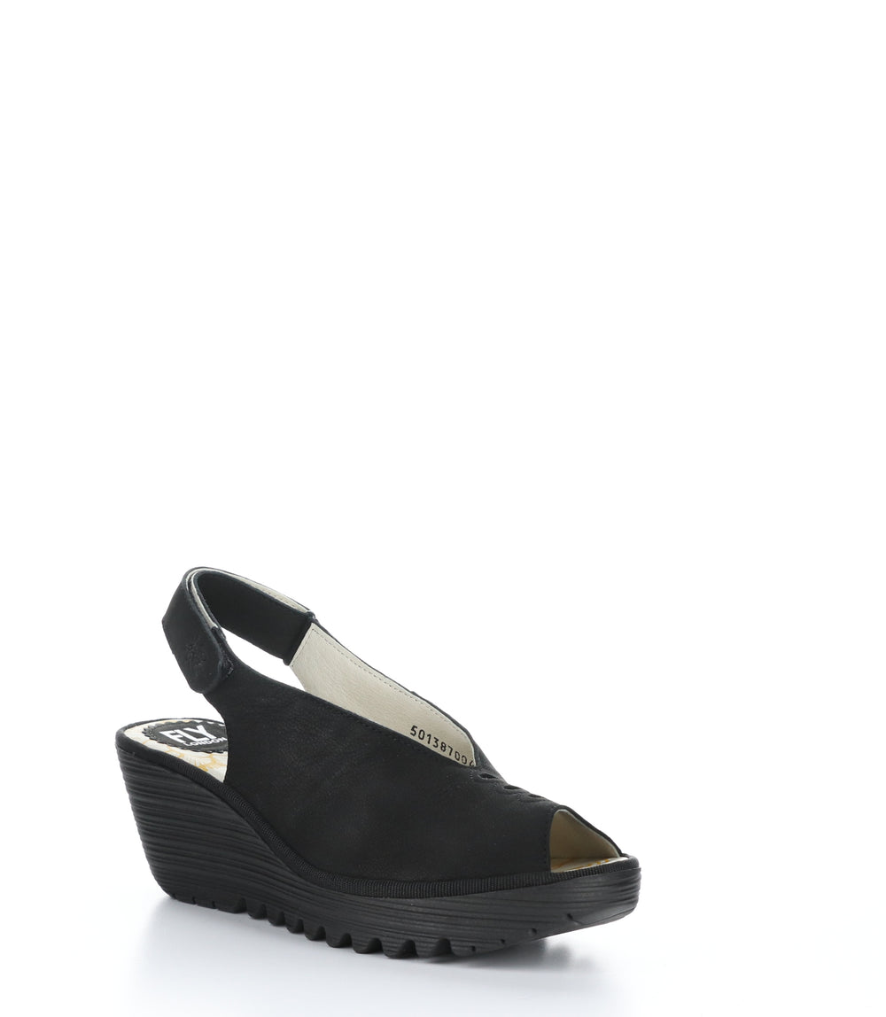 YEAY387FLY BLACK Round Toe Shoes|YEAY387FLY Chaussures �� Bout Rond in Noir