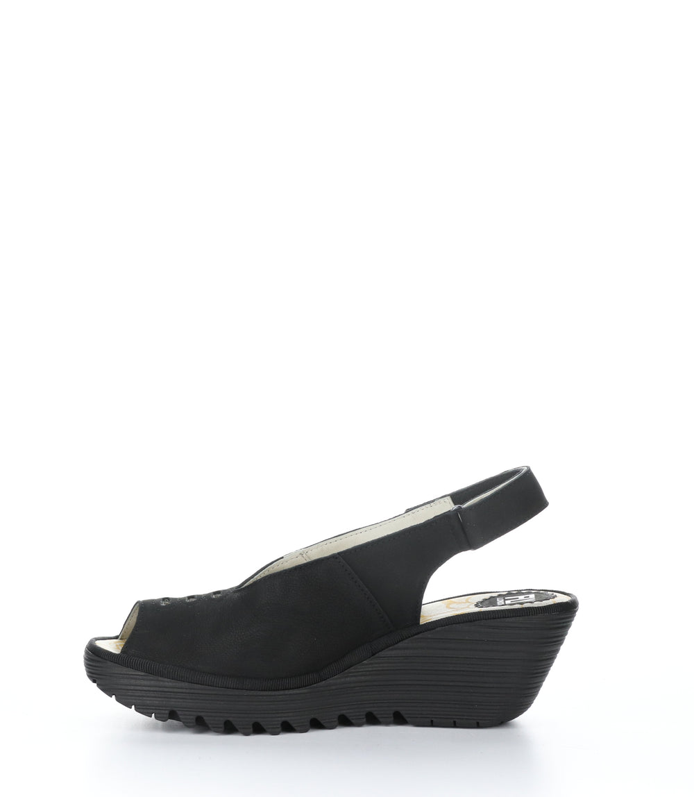 YEAY387FLY BLACK Round Toe Shoes|YEAY387FLY Chaussures �� Bout Rond in Noir