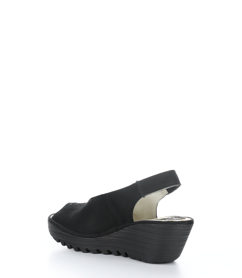 YEAY387FLY BLACK Round Toe Shoes|YEAY387FLY Chaussures �� Bout Rond in Noir