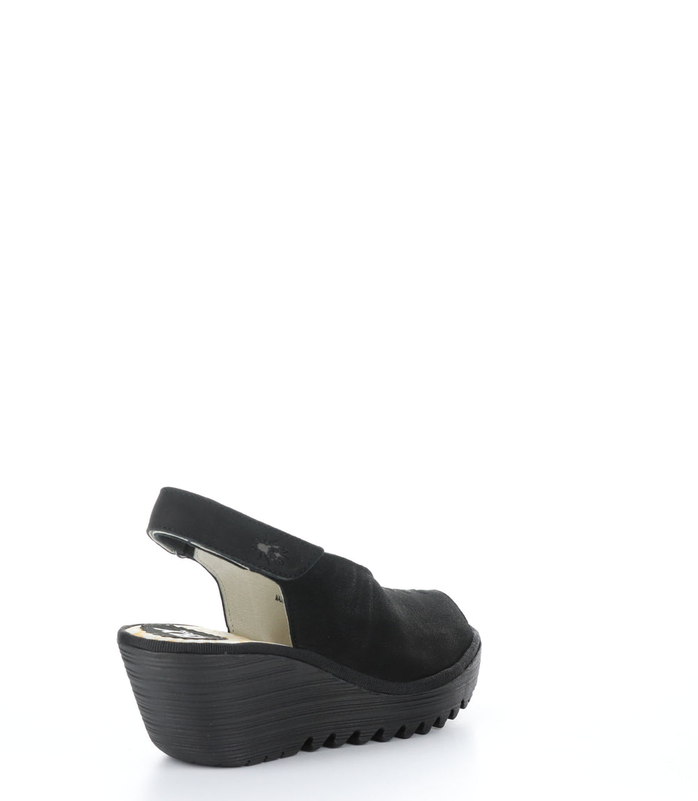 YEAY387FLY BLACK Round Toe Shoes|YEAY387FLY Chaussures �� Bout Rond in Noir