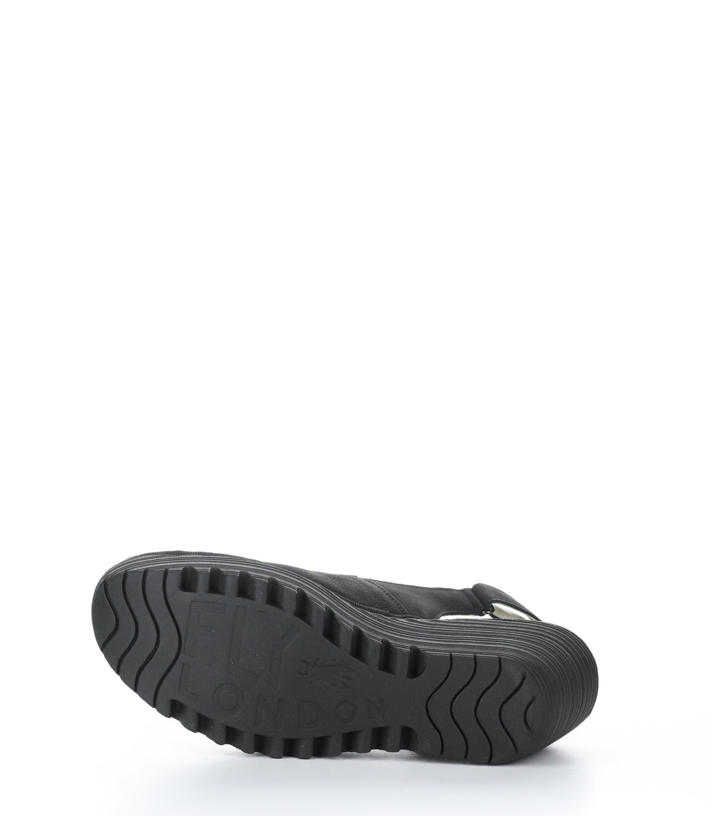 YEAY387FLY BLACK Round Toe Shoes|YEAY387FLY Chaussures �� Bout Rond in Noir